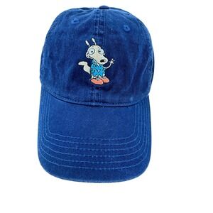 Nickelodeon Rocko's Hat Cap Modern Life Embroidered Blue Dad Hat Cap 2017 Viacom
